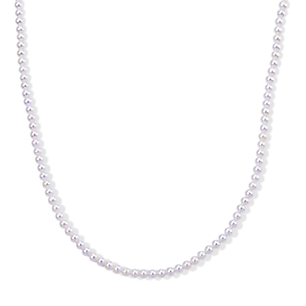 D'Joy Zhuji Akoya-Perle (5-5.5 mm) Halskette ca. 50 cm 925 Silber Vergoldet