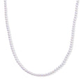 D'Joy Zhuji Akoya-Perle (5-5.5 mm) Halskette ca. 50 cm 925 Silber Vergoldet