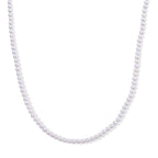 D'Joy Zhuji Akoya-Perle (5-5.5 mm) Halskette ca. 50 cm 925 Silber Vergoldet