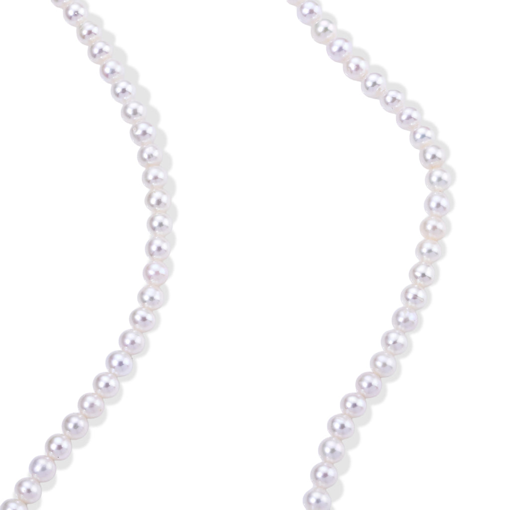 D'Joy Zhuji Akoya-Perle (5-5.5 mm) Halskette ca. 50 cm 925 Silber Vergoldet