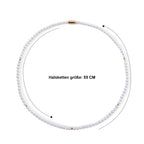 Chinesische Akoya-Perle (5-5.5 mm) Halskette ca. 56 cm 316L Edelstahl Vergoldet
