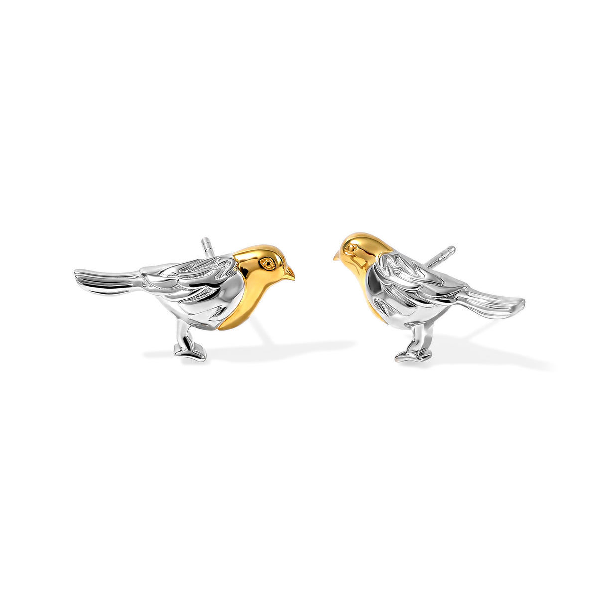 D'Joy 925 Silber Platiniert und vergoldet Ohrringe 3,73g