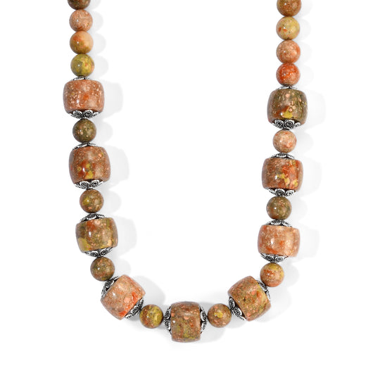 EVER TRUE Grüner Aventurin Halskette ca. 50 cm Nickelfreies Messing Gold ca. 440.00 ct