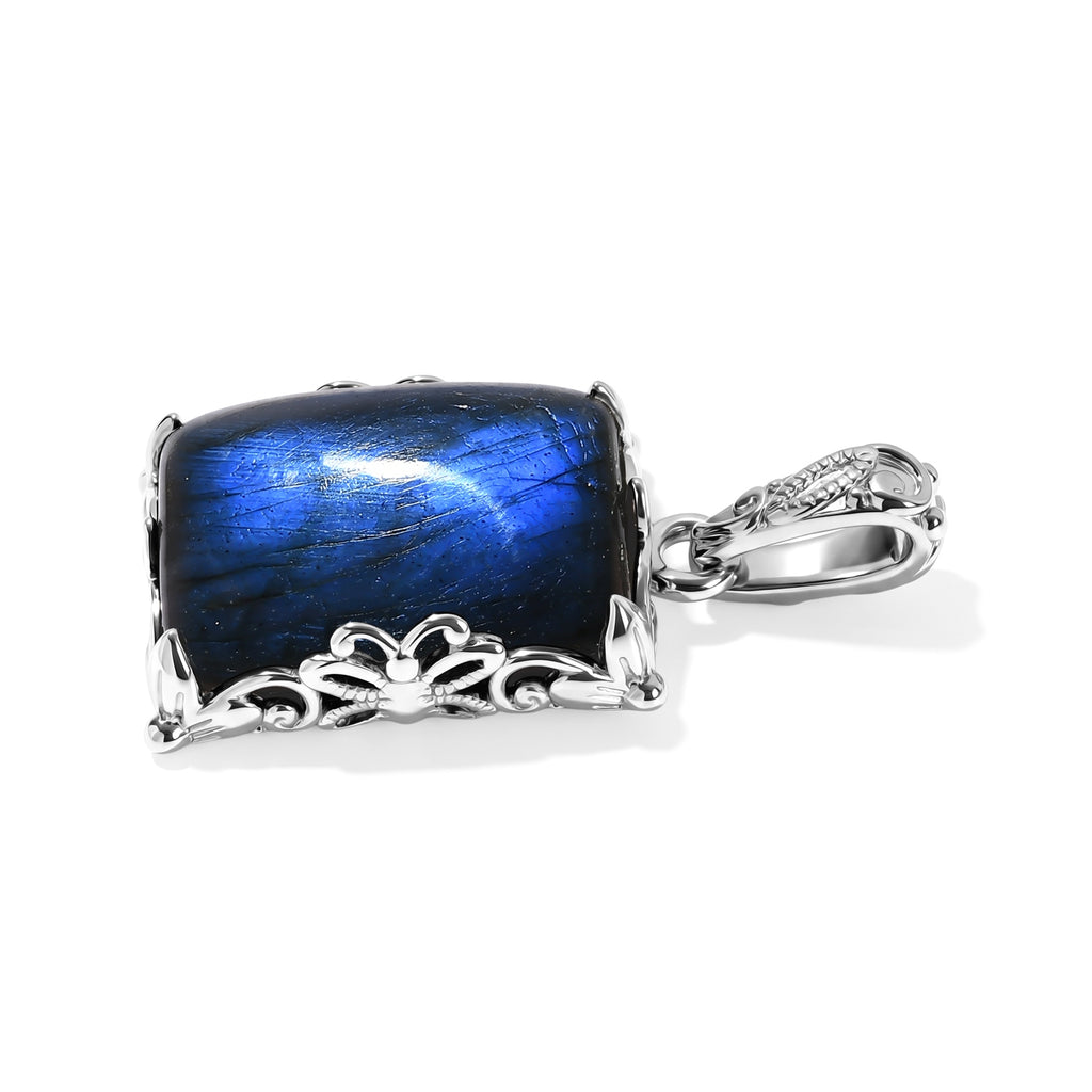 EVER TRUE AAA Labradorit Anhänger Reine Bronze ca. 16,60 ct.
