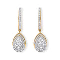 LUXURIANT DIAMOND - Lab Grown Diamant SI-GH Ohrringe 925 Silber 750 Gelbgold vermeil (10-15 Werktage Lieferzeit) ca. 2,42 ct.