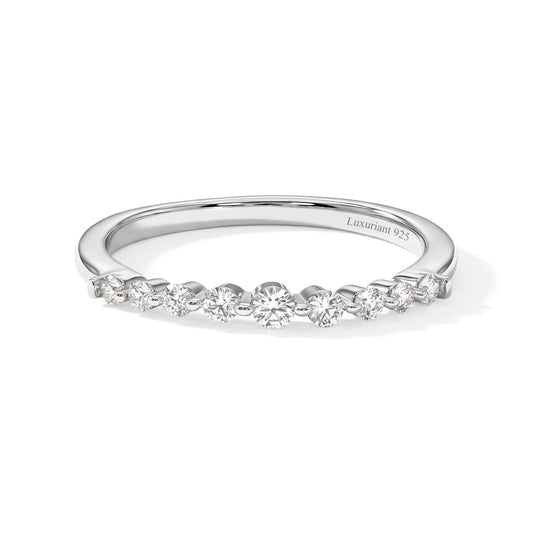 LUXURIANT DIAMOND - Lab Grown Diamant SI-GH Ring 925 Silber 750 Roségold vermeil (Größe 17.00) ca. 0,26 ct