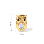 EVER TRUE AAA Natürlicher, äthiopischer Welo Opal, Schwarzer Spinell Ohrringe Reine Bronze ca. 1,15 ct.