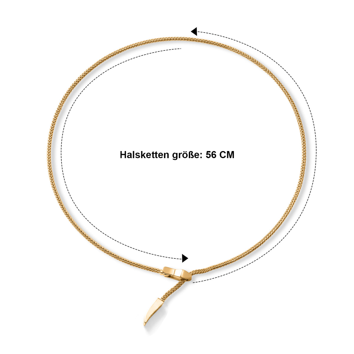 DESIGNER INSPIRIERT - 375 Gold Halskette ca. 56 cm ca. 5,48g