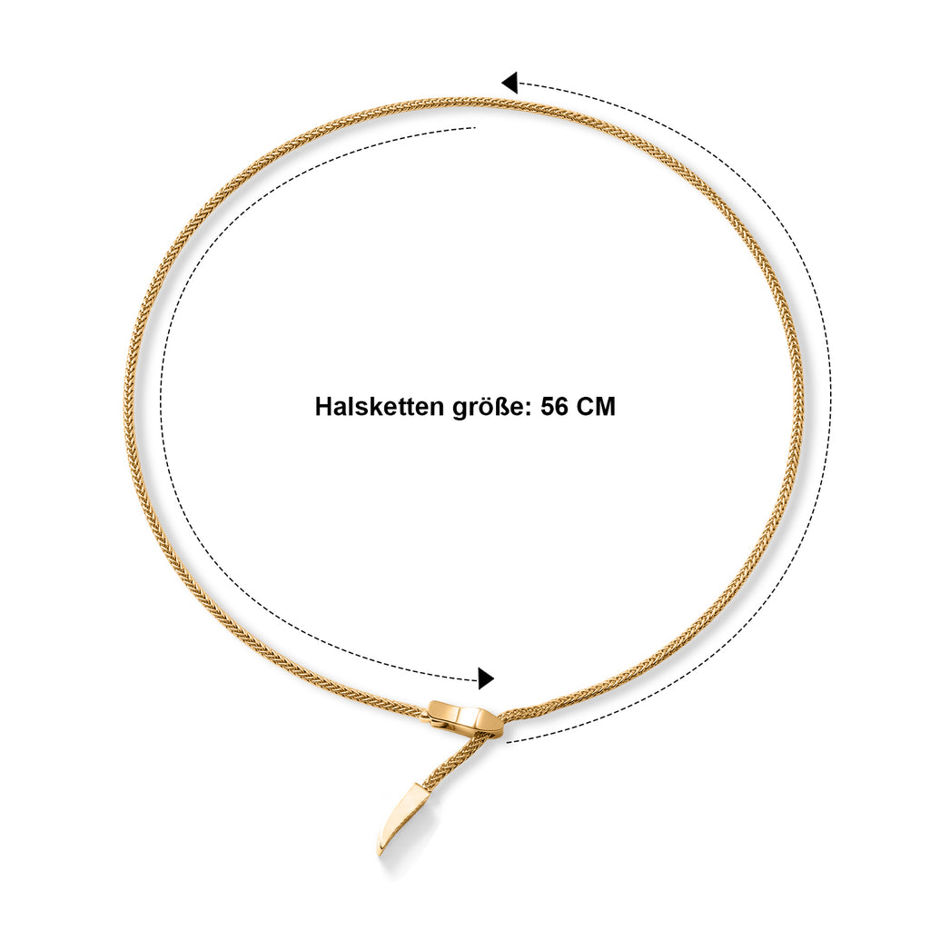DESIGNER INSPIRIERT - 375 Gold Halskette ca. 56 cm ca. 5,48g