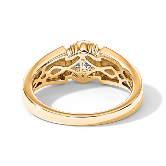 LUXURIANT DIAMOND - Lab Grown Diamant SI-GH Ring 925 Silber Rhodiniert (Größe 18.00) (9-14 Werktage Lieferzeit) ca. 0,53 ct