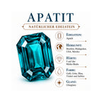 EVER TRUE AA Blauer Apatit Armreif ca. 19 cm Reine Bronze ca. 4,05 ct.