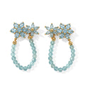 EVER TRUE Blauer Apatit Ohrringe Reine Bronze ca. 9,70 ct.