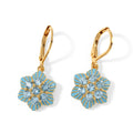 EVER TRUE Blauer Apatit Ohrringe Reine Bronze ca. 1.85 ct