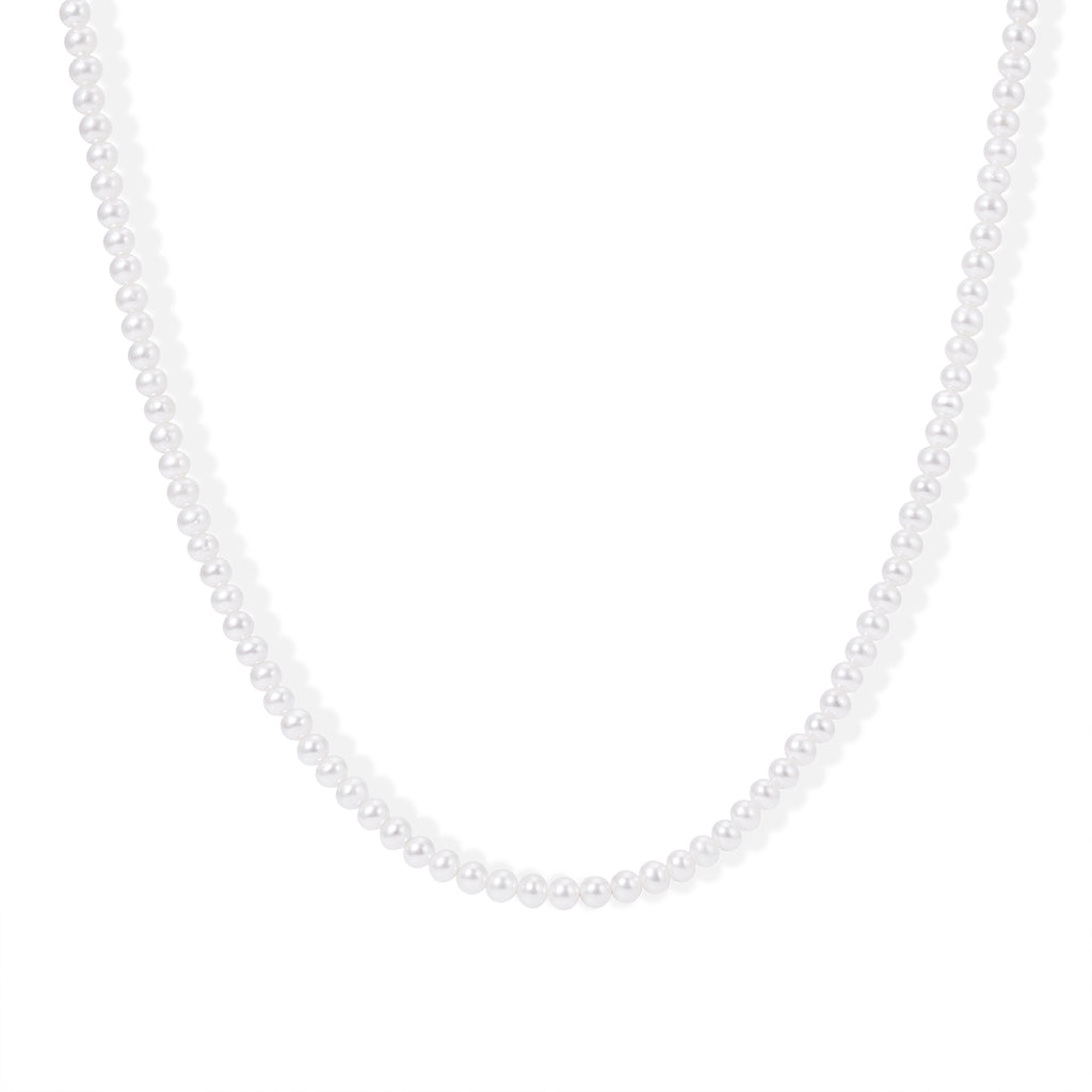 Süßwasser Perlen (2-3 mm) Mondlicht-Sinfonie Halskette ca. 45 cm 316L Edelstahl