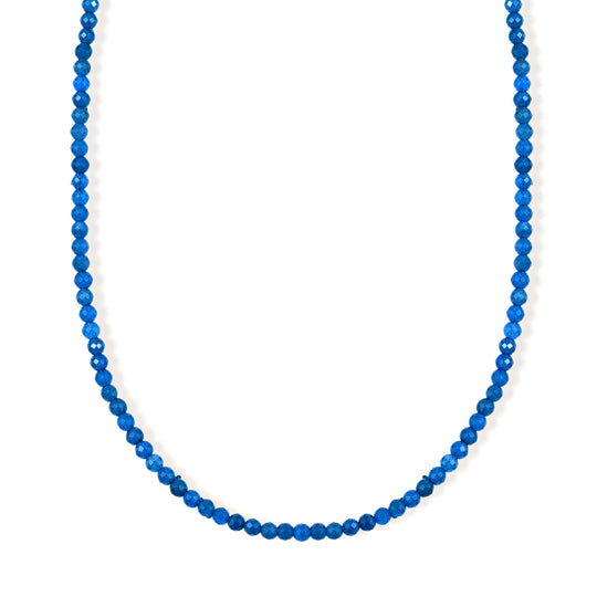 Apatit Halskette ca. 45 cm + 5 cm Extender 316L Edelstahl ca.