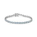 D'Joy AA Blauer Apatit Armband ca. 19 cm 925 Silber Rhodiniert ca. 9,97 ct.
