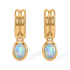 EVER TRUE AA Natürlicher, äthiopischer Welo Opal Ohrringe Reine Bronze ca. 1,27 ct.