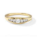LUXURIANT DIAMOND - Lab Grown Diamant SGL zertifiziert SI-GH Ring 925 SGL zertifiziert SIlber 750 Gelbgold vermeil (Größe 17.00)   ca. 0,50 ct