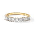 LUXURIANT DIAMOND - Lab Grown Diamant SI-GH Ring 925 Silber 750 Gelbgold vermeil (Größe 18.00) ca. 0,50 ct