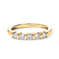 LUXURIANT DIAMOND - Lab Grown Diamant SI-GH Ring 925 Silber 750 Gelbgold vermeil (Größe 17.00) (10-15 Werktage Lieferzeit) ca. 0,55 ct