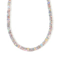 D'Joy AA Natürlicher, äthiopischer Welo Opal Halskette ca. 45 cm 925 Silber Rhodiniert ca. 55,00 ct.