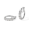 D'Joy Moissanit Ohrringe 925 Silber Rhodiniert ca. 6,99 ct.