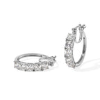 D'Joy Moissanit Ohrringe 925 Silber Rhodiniert ca. 6,99 ct.