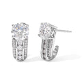 D'Joy Moissanit Ohrringe 925 Silber Rhodiniert ca. 2,78 ct.