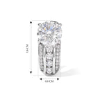 D'Joy Moissanit Ohrringe 925 Silber Rhodiniert ca. 2,78 ct.
