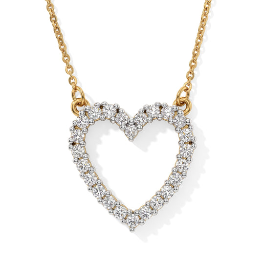 LUXURIANT DIAMOND - Lab Grown Diamant SI-GH Halskette (9-14 Werktage Lieferzeit) ca. 50 cm 925 Silber Rhodiniert ca. 0.50 ct