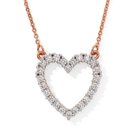 LUXURIANT DIAMOND - Lab Grown Diamant SI-GH Halskette (9-14 Werktage Lieferzeit) ca. 50 cm 925 Silber Rhodiniert ca. 0.50 ct