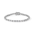 D'Joy Moissanit Armband ca. 19 cm 925 Silber Rhodiniert ca. 7,68 ct.