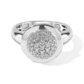 D'Joy Moissanit Ring 925 Silber Rhodiniert (Größe 17.00) ca. 0,51 ct