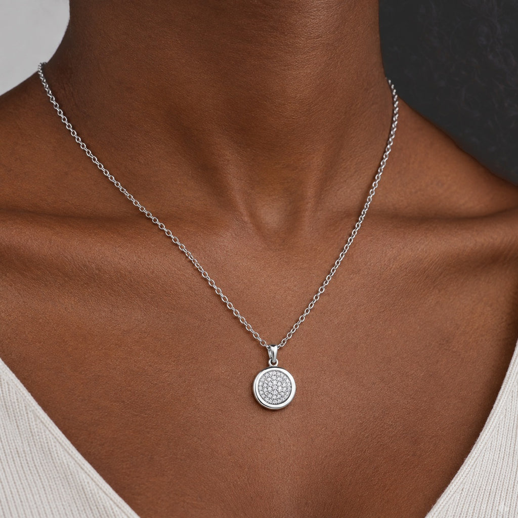 D'Joy Moissanit Anhänger 925 Silber Rhodiniert ca. 0,51 ct.