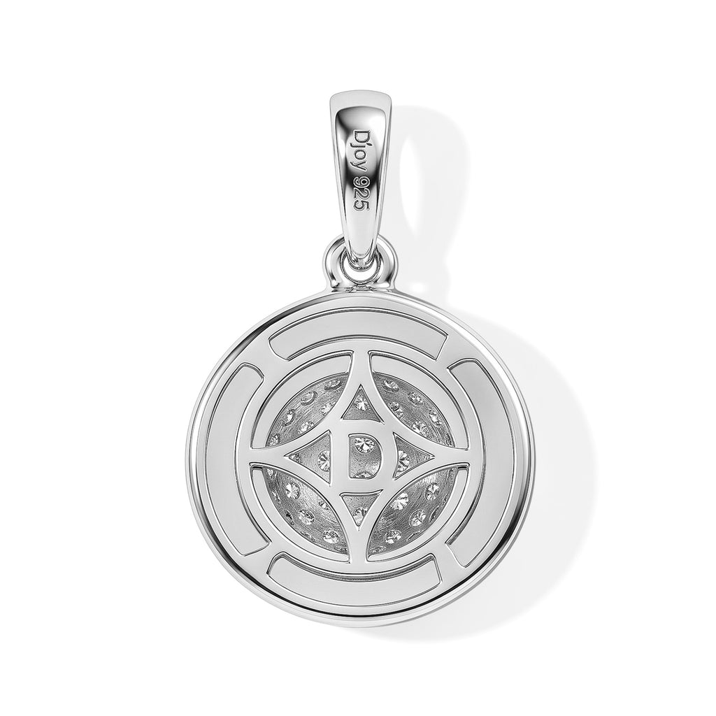 D'Joy Moissanit Anhänger 925 Silber Rhodiniert ca. 0,51 ct.