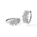 D'Joy Moissanit Ohrringe 925 Silber Rhodiniert ca. 1.94 ct