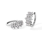 D'Joy Moissanit Ohrringe 925 Silber Rhodiniert ca. 1.94 ct