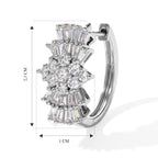 D'Joy Moissanit Ohrringe 925 Silber Rhodiniert ca. 1.94 ct