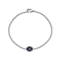 EVER TRUE Diffundierter Stern blauer Saphir Armband (10-15 Werktage Lieferzeit) ca. 19 cm Reine Bronze ca. 2,15 ct.
