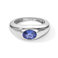 D'Joy AA Tansanit Ring 925 Silber Rhodiniert (Größe 17.00) ca. 1,28 ct