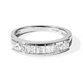 D'Joy Moissanit Ring 925 Silber Platiniert (Größe 17.00) ca. 1,15 ct