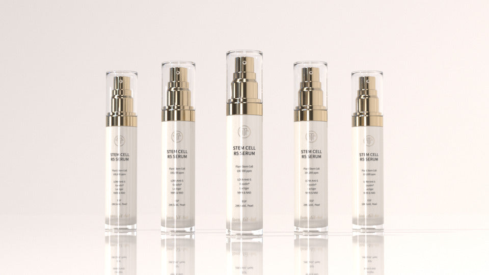 TOM-TIT-TOT Stem Cell R5 Gesichtsserum, koreanische Wirkstoffpflege mit NMN, Peptiden und Fermenten, 50ml