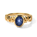 EVER TRUE Stern blauer Saphir (Diffundierter) Ring Reine Bronze (Größe 18.00) ca. 2.37 ct