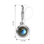 EVER TRUE AAA Labradorit Ohrringe 316L Edelstahl ca. 3,33 ct.