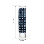 D'Joy Blauer Diamant (IR) Ohrringe 925 Silber Rhodiniert   ca. 0,33 ct.
