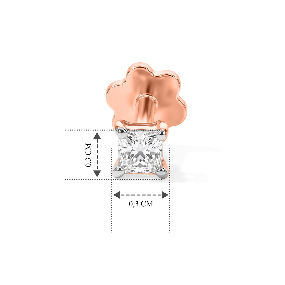 750 Roségold vermeil