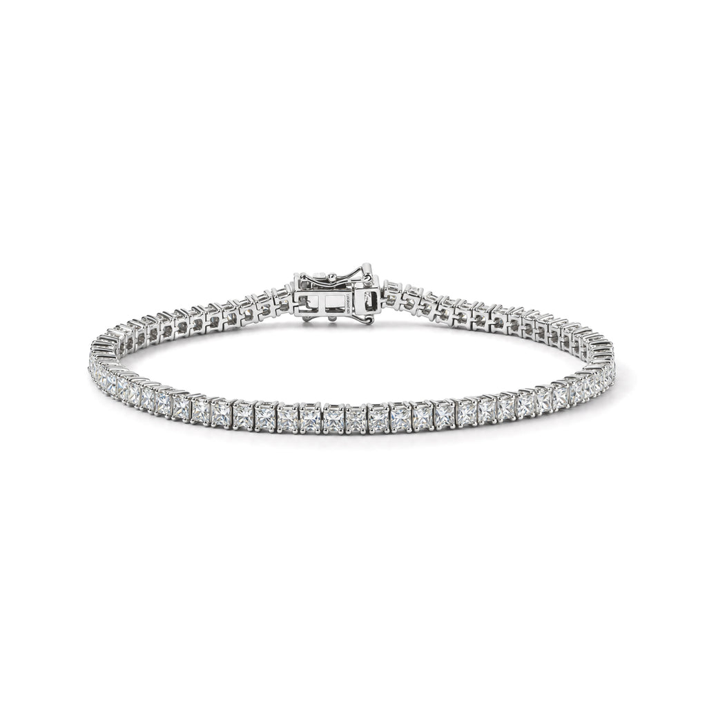 LUXURIANT DIAMOND - Lab Grown Diamant VS-EF Armband ca. 20 cm 925 Silber Rhodiniert ca. 8,00 ct.
