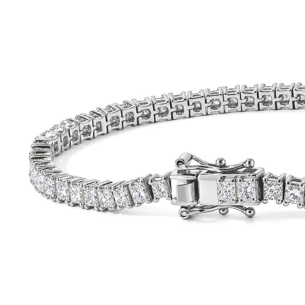 LUXURIANT DIAMOND - Lab Grown Diamant VS-EF Armband ca. 20 cm 925 Silber Rhodiniert ca. 8,00 ct.