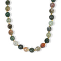 EVER TRUE Moosachat Halskette ca. 50 cm Nickelfreies Messing 750 Vergoldet ca. 165.00 ct