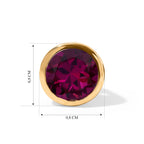 D'Joy Natürlicher Rhodolith Granat Ohrringe 925 Silber 750 Vergoldet ca. 2,04 ct.